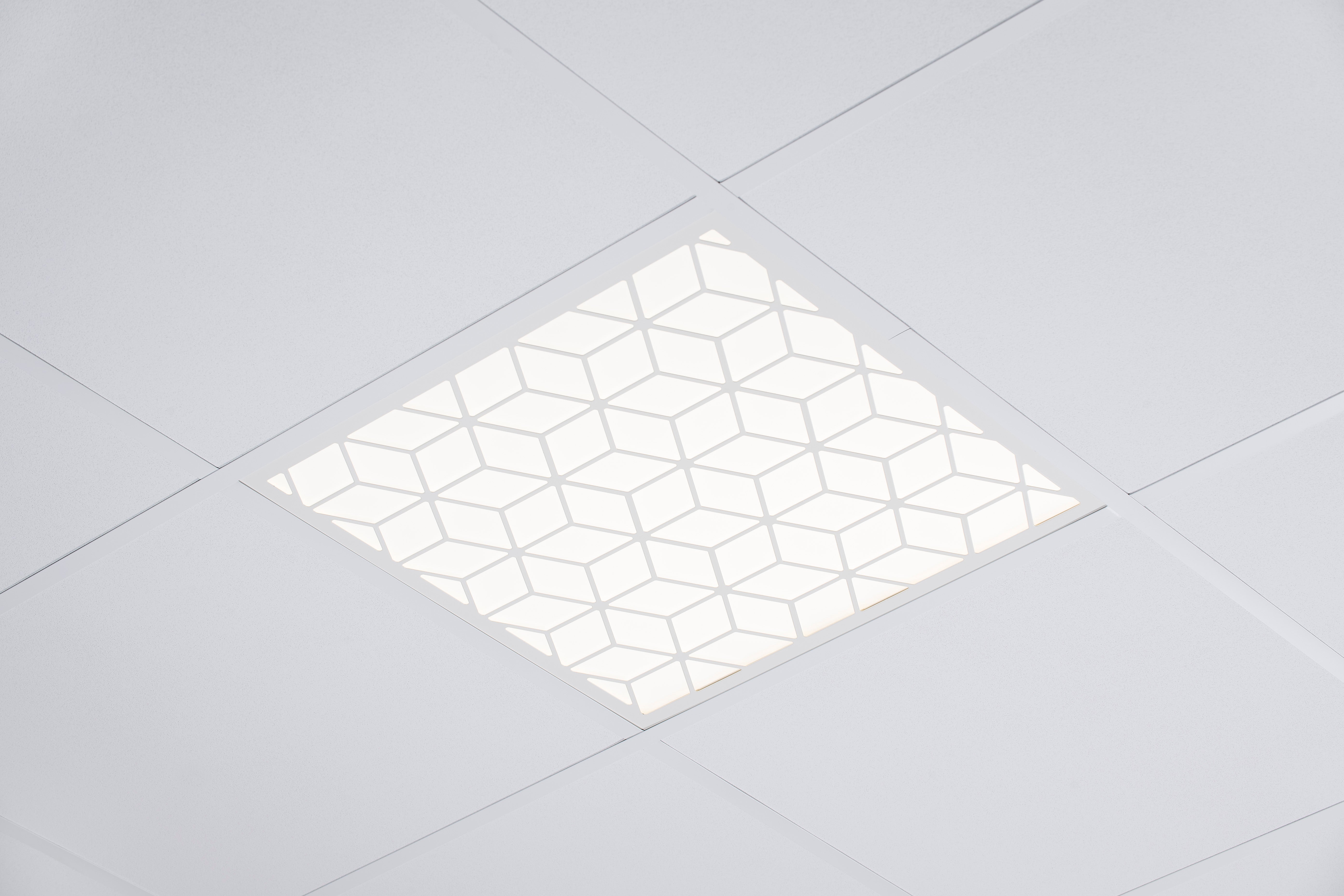 Dekormuster Cube für Lunaria 595x595 RAL9016