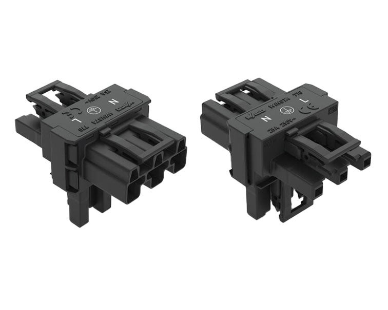 Wago T-fördelningskontakt 3-pol Cod. A Svart