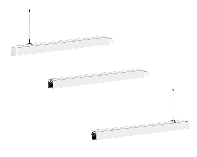 A complete system is created by combining multiple fixtures.