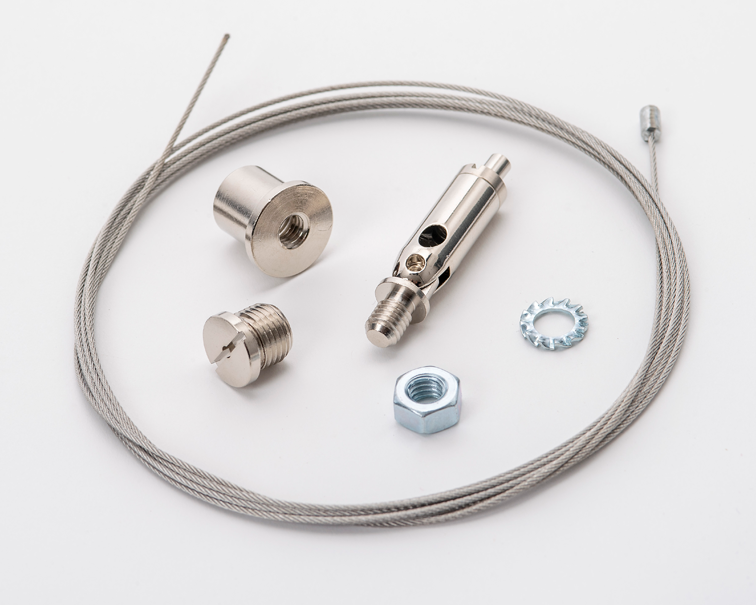 Wire susp. 2m for surface mounting box